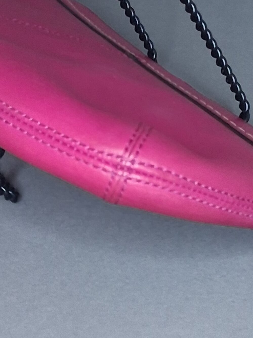 Coach 2009 Soho Magenta Pink Leather Pleated Clutch Wristlet F13734 - Picture 7 of 13